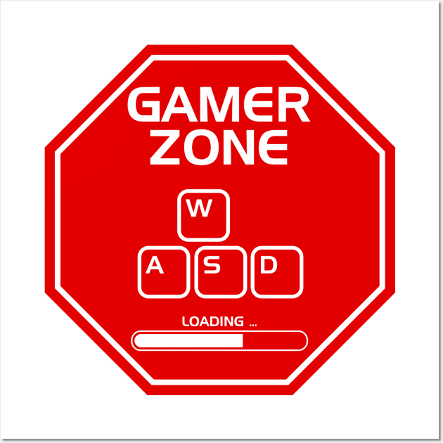 Gamer Zone AWSD Wall Art by inkonfiremx